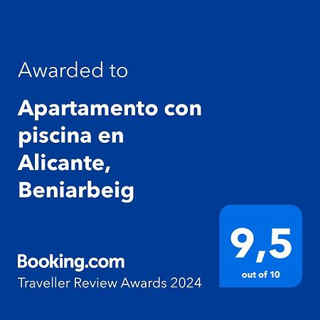 Apartamento Con Piscina En Alicante, Beniarbeig Экстерьер фото